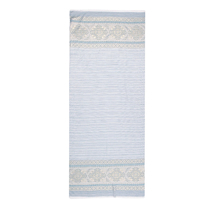 Палантин текстильный PJ1658_06, цвет голубой, размер 68х180