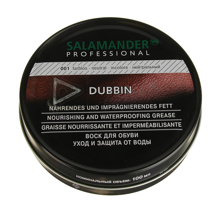 Воск для кожи Salamander Professional, нейтральный, 100 мл