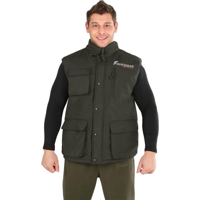 Жилет для рыбалки Fisherman Шел, хаки, M