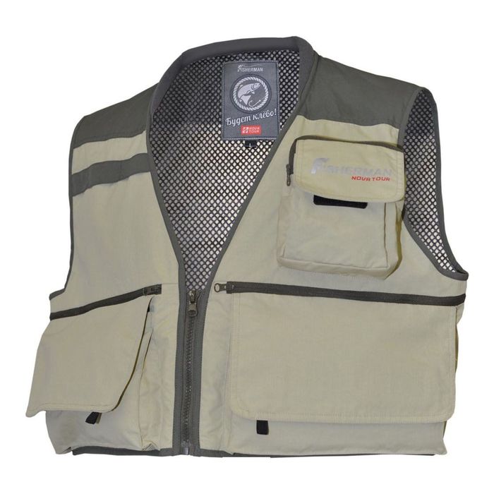 Жилет рыболовный Nova Tour Вестер, хаки, M