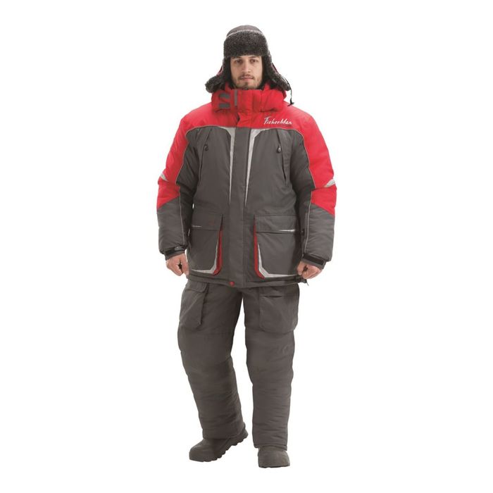 Костюм Nova Tour Буран V3, серый/красный, 3XL