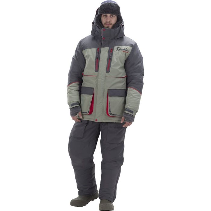 Костюм для рыбалки Nova Tour Fisherman Норд V2, серый/олива, L