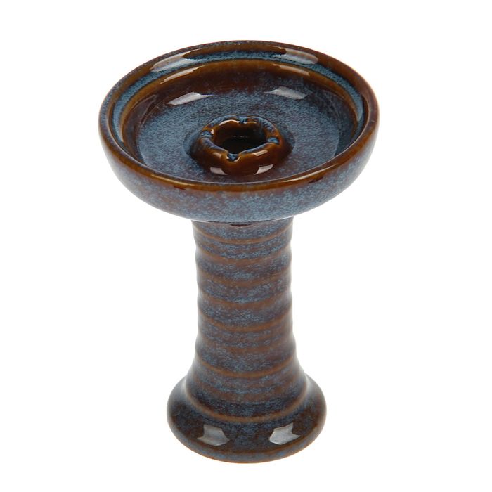 Чаша для кальяна керамическая «Фанел. Гармошка», под калауд, 8,5 × 11.5 см, коричневая