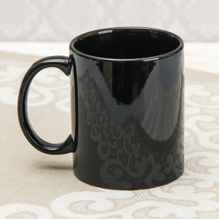 Кружка-хамелеон 350 мл "Я тебя люблю", цвет черный