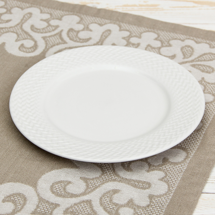Тарелка десертная 19 см "Герцогиня", цвет белый