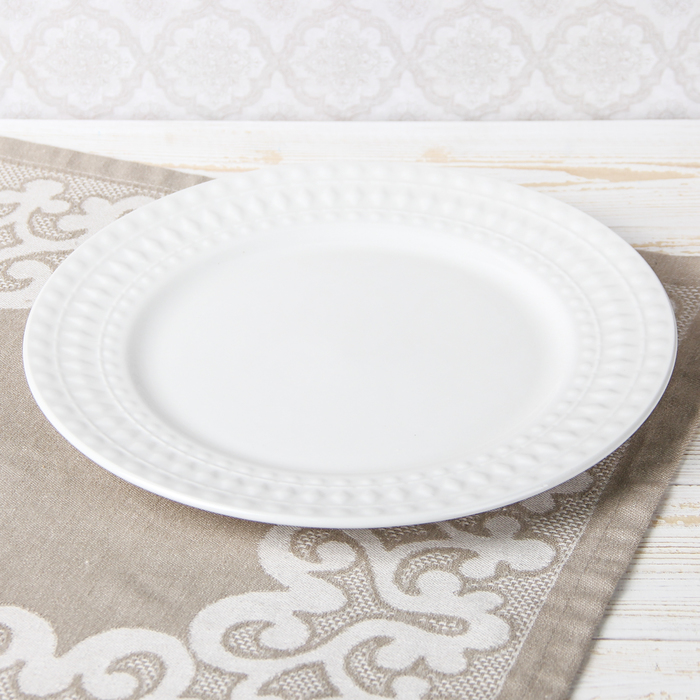 Тарелка обеденная 27 см "Восток", цвет белый
