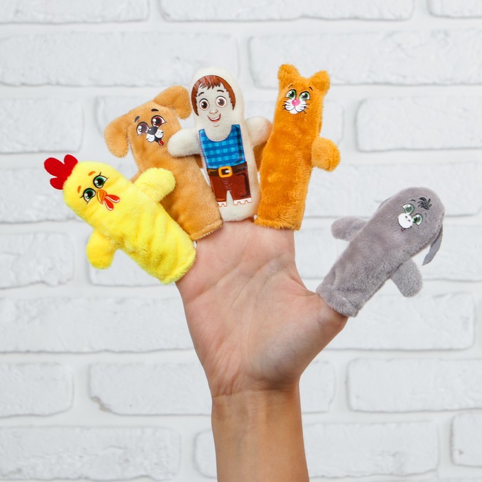 Пальчиковый театр "Бродячие музыканты" (5 персонажей+ сценарий)