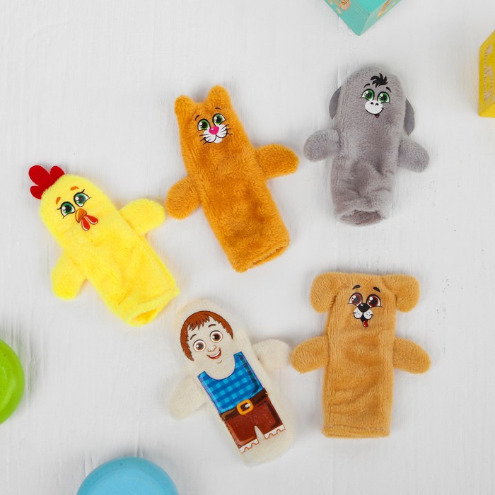 Пальчиковый театр "Бродячие музыканты" (5 персонажей+ сценарий)