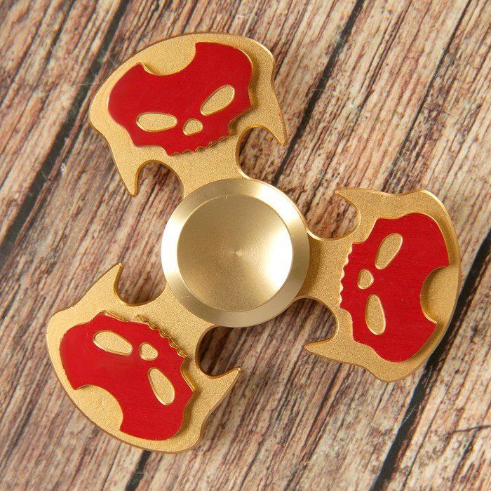 Спиннер "Гиены", золотисто-красный, 6*6 см