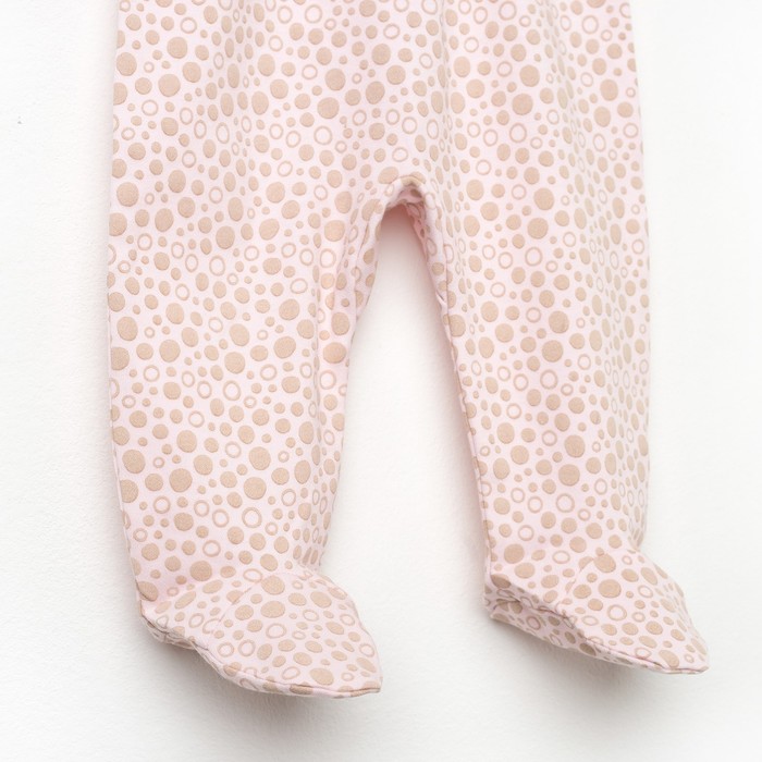 Ползунки со стопой, рост 74 см, цвет розовый U2218/4-74_М