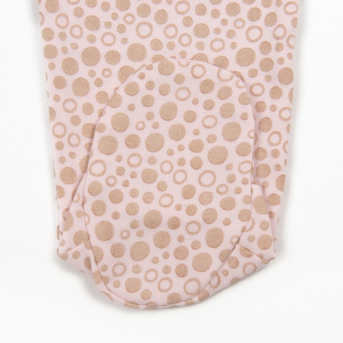 Ползунки со стопой, рост 80 см, цвет розовый U2218/4-80_М