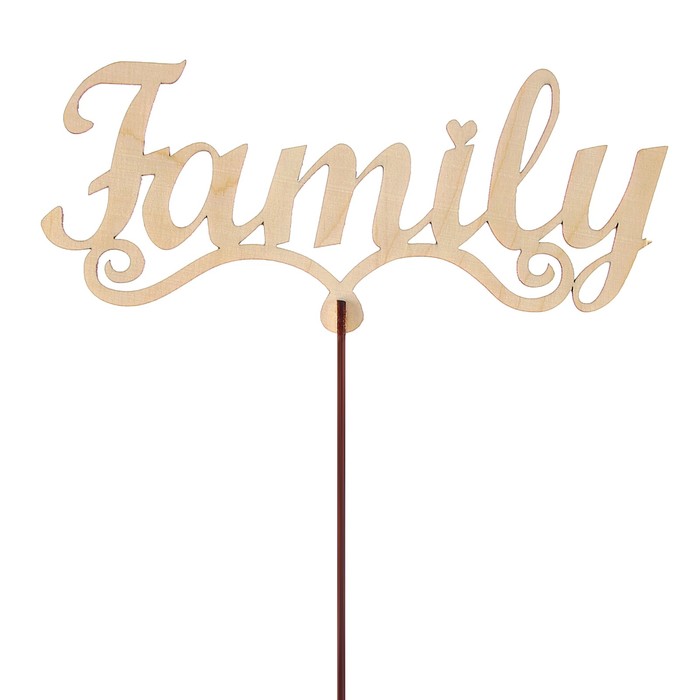 Топпер "Family" большой 18x8 см