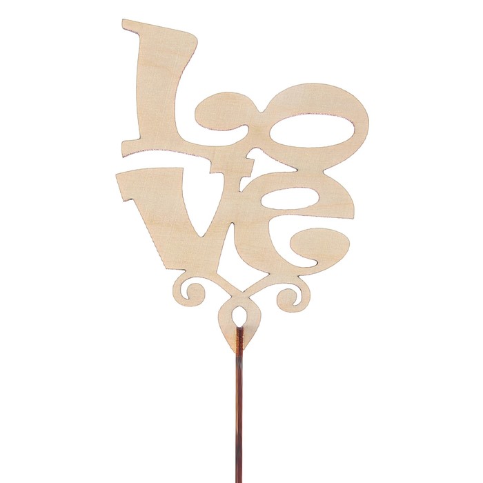 Топпер "Love квадратный"маленький 9x12 см