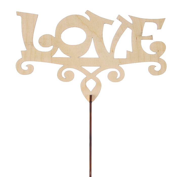 Топпер "Love" большой 18x11,5 см