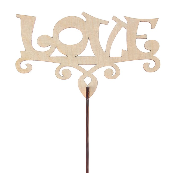 Топпер "Love" маленький 12x7,5 см