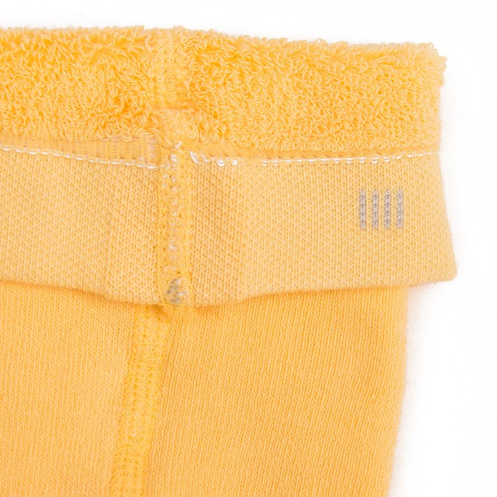 Колготки детские махровые 3265-99 цвет жёлтый, рост 104-110, р-р 15-16