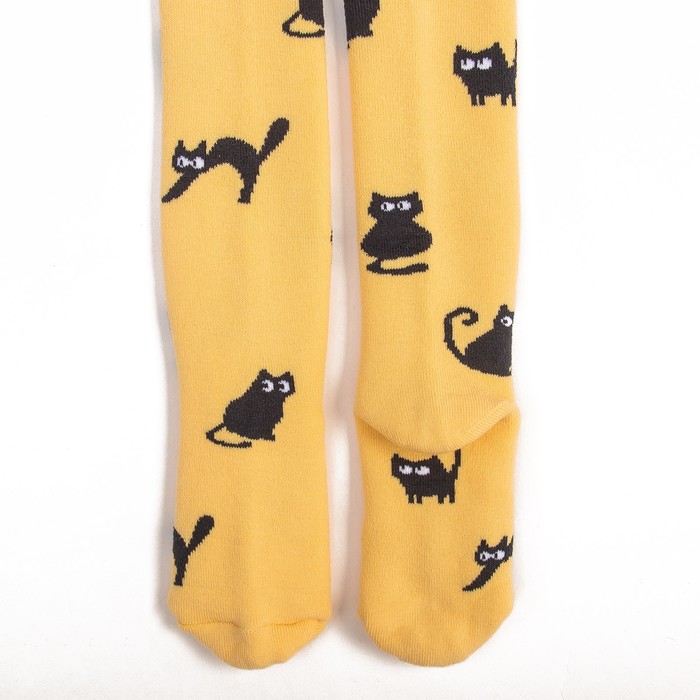 Колготки детские махровые 3265-99 цвет жёлтый, рост 92-98, р-р 13-14