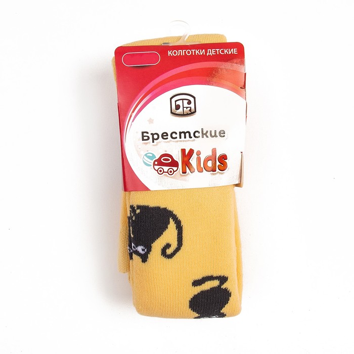 Колготки детские махровые 3265-99 цвет жёлтый, рост 92-98, р-р 13-14