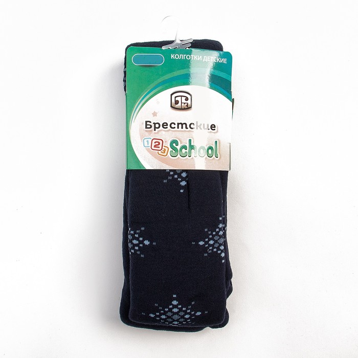 Колготки детские махровые 3265-817 цвет тёмно-синий, рост 116-122, р-р 17-18