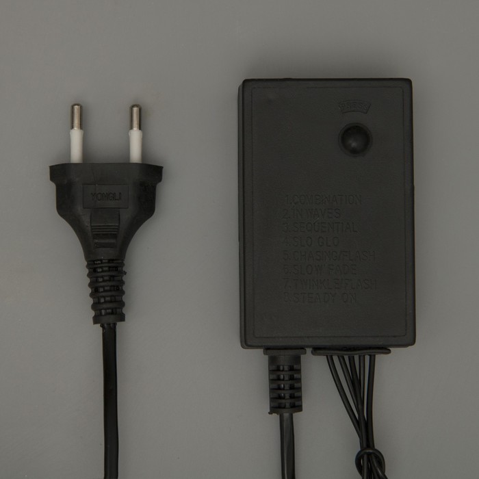 Гирлянда "Дождь" улич. Ш:2 м, В:6 м, нить темная, LED-1500-220V, контр. 8 р, СИНИЙ УЦЕНКА