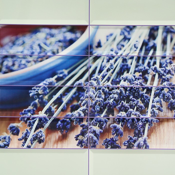 Панель ПВХ Плитка Лиловое панно 955*480 мм