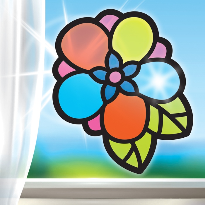 Витраж из бумаги своими руками "Цветок"