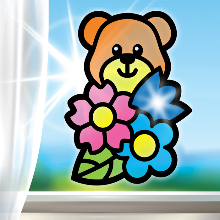 Витраж из бумаги своими руками"Мишка"