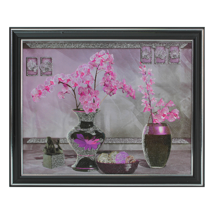 Картина "Ветки орхидей" 28*23 см