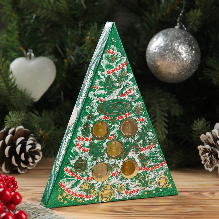 Коллекция натуральных эфирных масел  "Ароматы зимних праздников" Зелёная