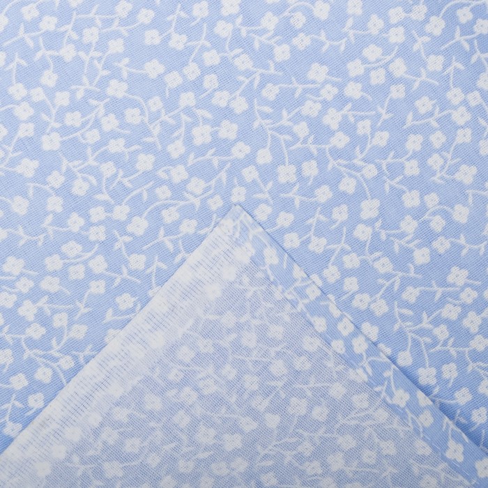 Комплект в кроватку Полянка, 11 предметов, цв голубой, поплин