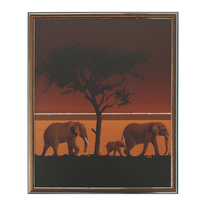 Картина "Семейство слонов" 43*53 см