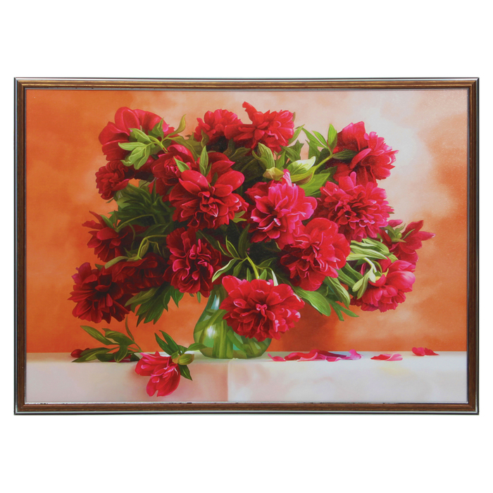 Картина "Букет садовых цветов" 53*63 см