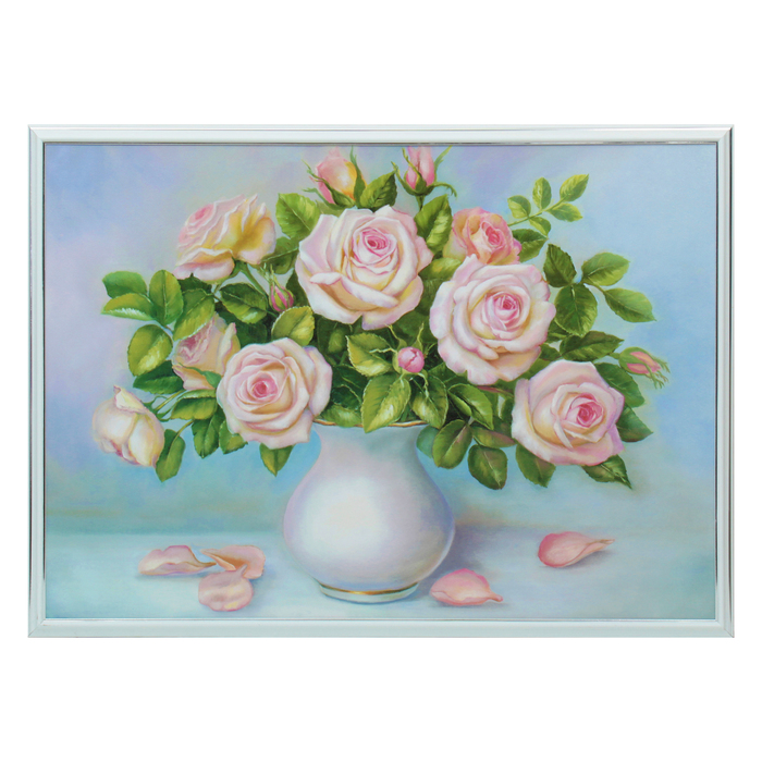 Картина "Букет нежных роз" 53*73 см
