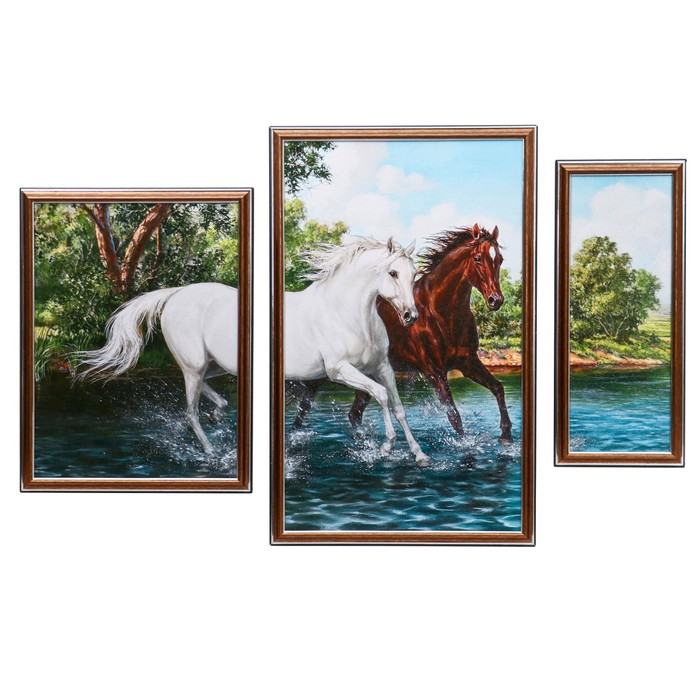 Картина модульная "Пара" (52*33, 19*38, 26*38),   52*78 см