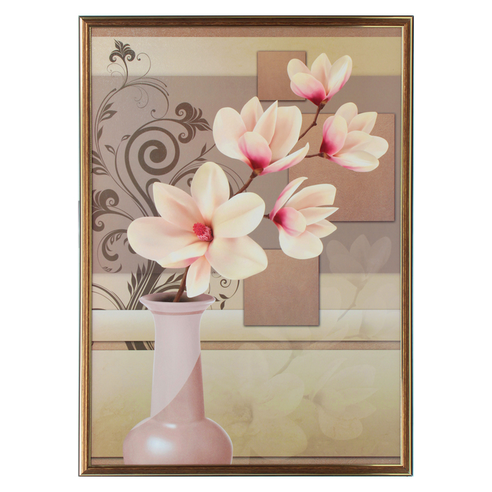 Картина "Цветочная невесомость" 53*73 см