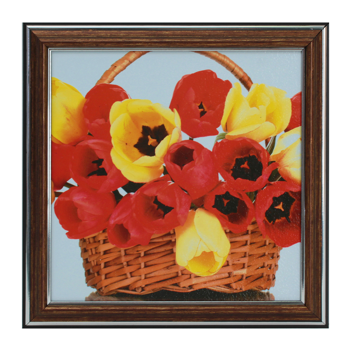 Картина "Яркая корзина" 21*21 см