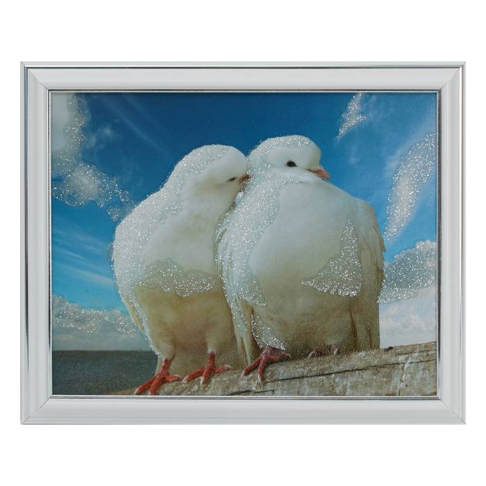 Картина "Голубки" 28*23 см