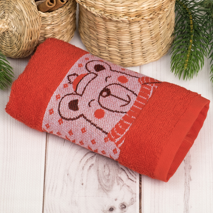 Полотенце махровое Collorista "Чудес в новом году" 30х70 см 100% хлопок, 370гр/м2