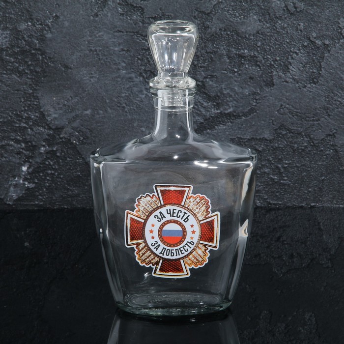 Штоф "За честь. За доблесть", 500 мл