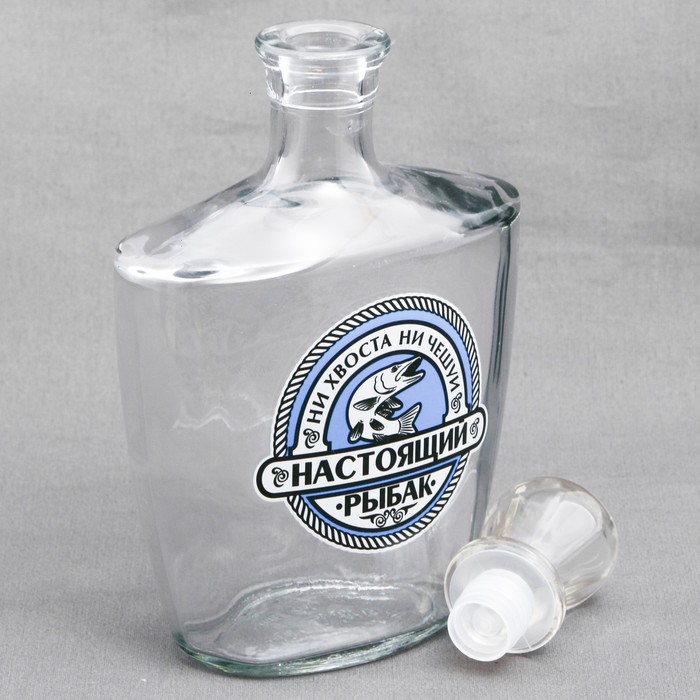 Штоф "Настоящий рыбак", 500 мл
