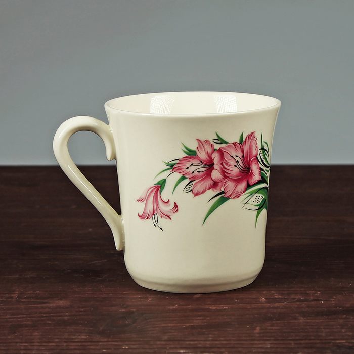 Кружка 0,25 л "Верона" гладиолус, деколь