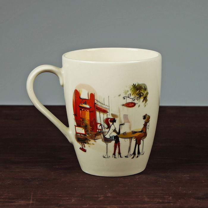 Кружка 0,4 л "Прованс" модница, деколь