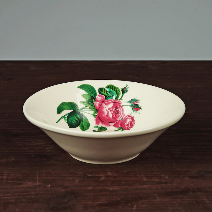 Салатник 0,25 л "Донской" роза кавказа, деколь