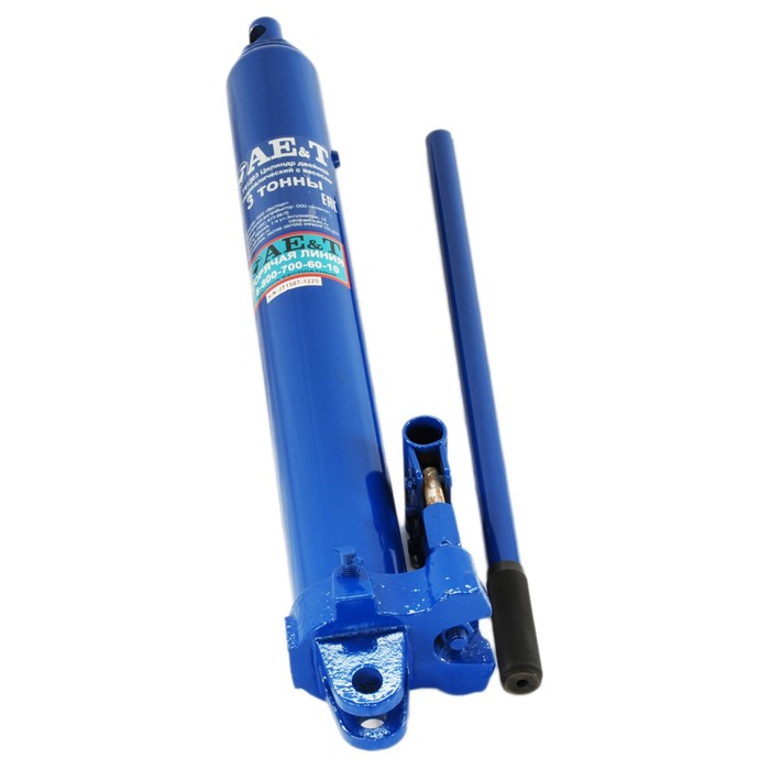 Цилиндр гидравлический AE&T T01203, с насосом, двойной, 3т, 19кг