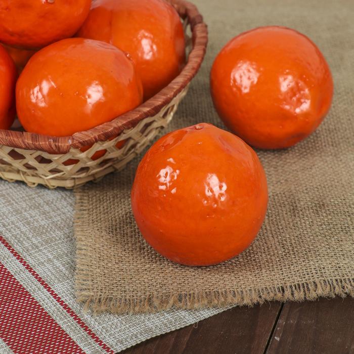Муляж Апельсин d-7 см, оранжевый