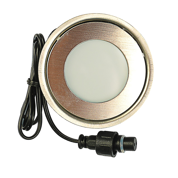 Светильник герметичный круглый Luazon VSL-011, 0,5 Вт, IP66, 12 В, ЗЕЛЕНЫЙ