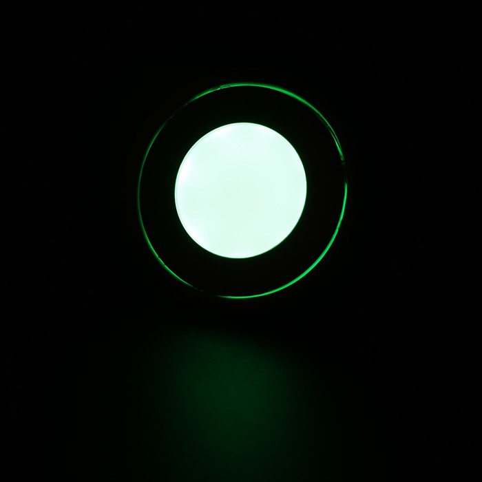Светильник герметичный круглый Luazon VSL-011, 0,5 Вт, IP66, 12 В, ЗЕЛЕНЫЙ