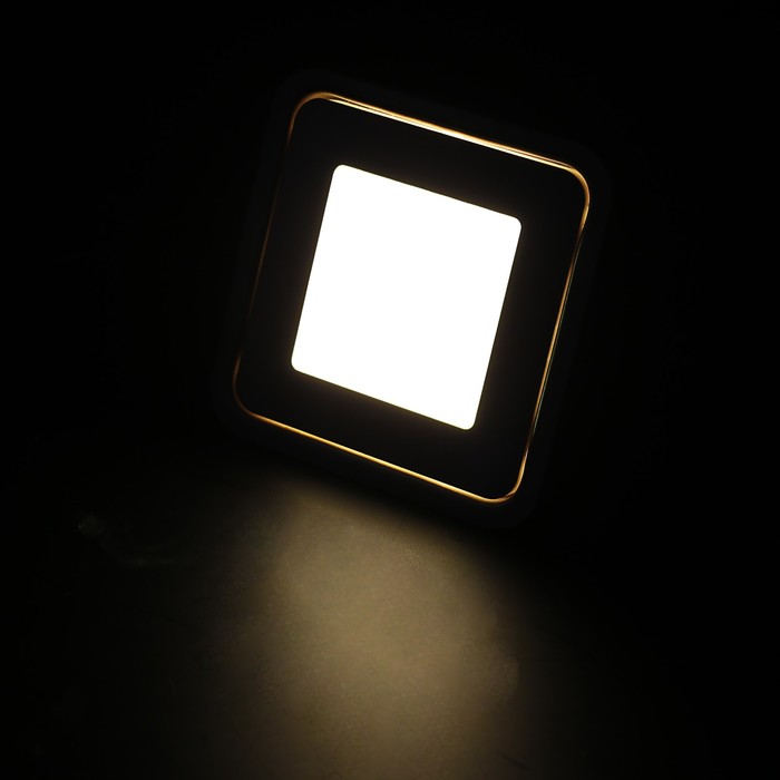 Светильник герметичный квадратный Luazon VSL-014, 0,5 Вт, IP66, 12 В, ТЕПЛО-БЕЛЫЙ