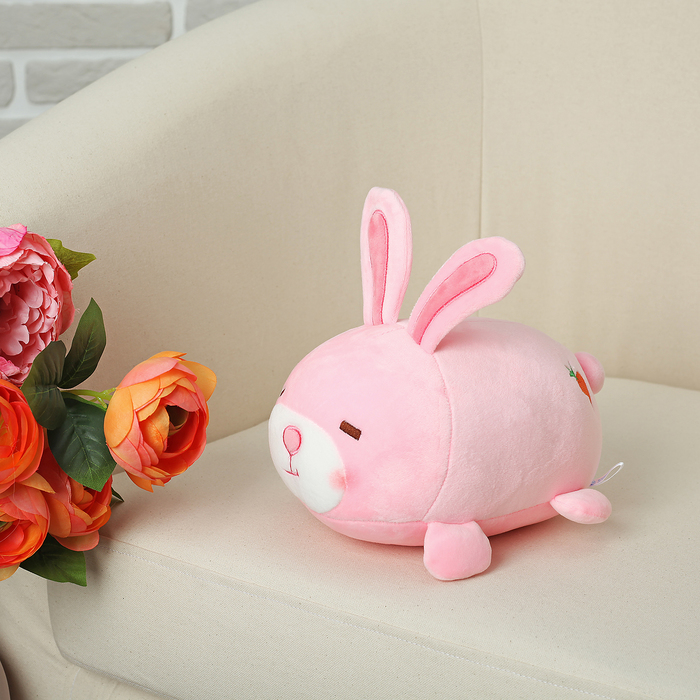 Мягкая игрушка-антистресс "Розовый зайка"