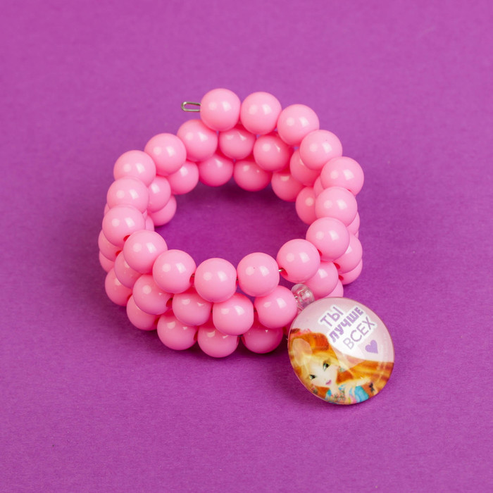 Браслет "Ты лучше всех", Феи Винкс: Флора, 5 см